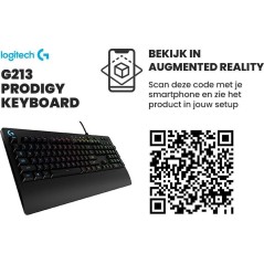 Logitech Prodigy G213 Keyboard - 168 Million Colors, Wired US International - Elevate Your Gaming Experience!